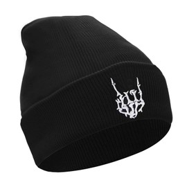 YAMEIZE Beanie Knitted Hats for - Women Men Beanie Hat Soft Slouchy Knitted Hat Autumn Winter Skull Cap Gothic Warm Hat Outdoor