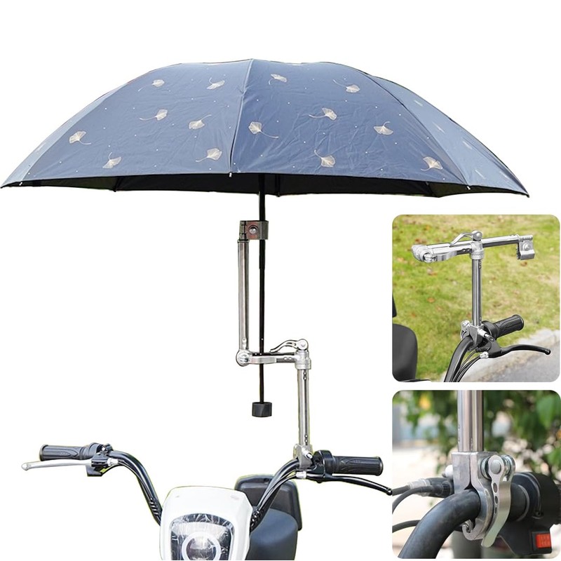 Universal Umbrella Holder Mount, Adjustable Clamp Bracket for Beach Chair,