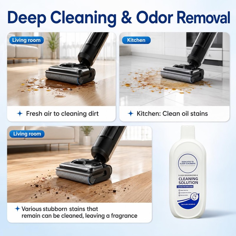 33.8 Fl Oz Floor Cleaning Solution Compatible With Tineco Vacuum