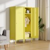 LINGZOE Single Door Metal Locker Storage Cabinet with 2 Adjustable