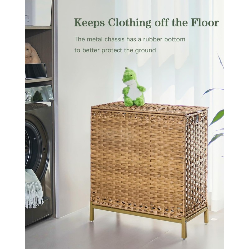 SETVSON Laundry Hamper with Lid 132 L, (35 Gallons) Clothes