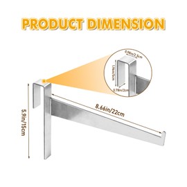 BEEINN 4 Sets Beehive Frame Holder -Stainless Steel Bee Hive Stand - Beehive Frame Perch-Supports 5 Bee Frames-Bee Supplies Hive Tool for Beekeeper