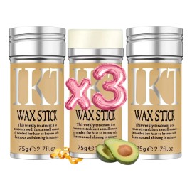 3pz Barra Cera Fijadora Temporal Cabello Peinado Fácil F