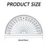 10Pcs Clear Measurement Protractor Useful Math Plastic Protractor Durable 180