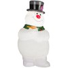 Gemmy Lighted Blow Mold Outdoor Decor Frosty w/Scarf 24" WB,