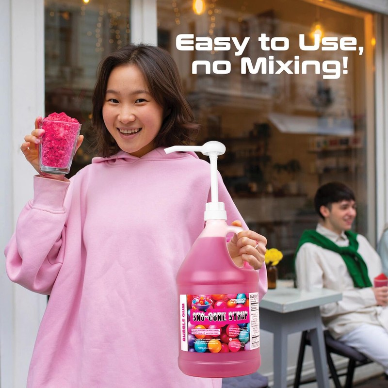 Mix & Match Sno-Cone Syrup with Pumps-Loads Of Flavors! (Two