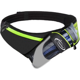 AiRunTech Running Hydration Belt with Water Bottle Holder, Hiking Fanny Pack for Phone and Wallet Holder, Running Bag Runners Essentials Accessories Marathon Triathlon Walking Jogging Gear Gift