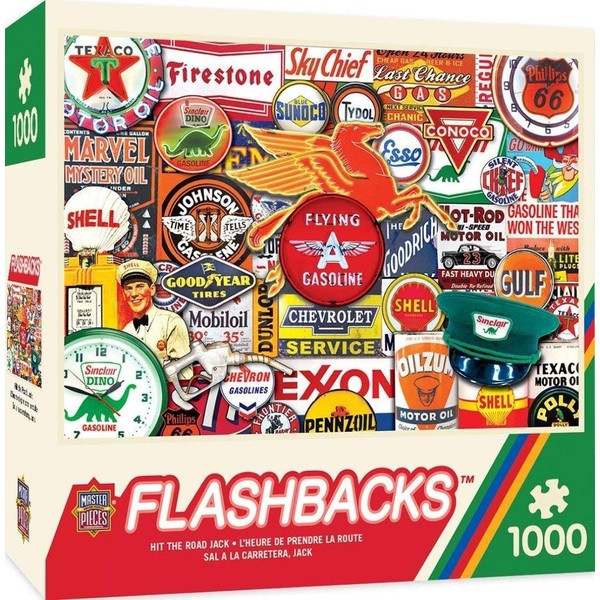 MasterPieces Flashbacks Jigsaw Puzzle, Hit the Road Jack, 1000 Pieces