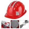 Construction Site Protective Cap Ventilate ABS Hard Hat Reflective Stripe
