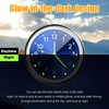 Dickno 2 PCS Stick on Dashboard Car Clock, Mini Tiny