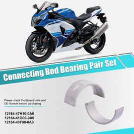 35mm Engine Connecting Rod & Crankshaft Main Bearing Set for Suzuki GSXR1000 GSX-R1000 2001 2002 2003 2004 2005 2006 2007 2008 2009 2010 2011 2012 2013 2014 2015 2016 12164-47H10-0A0 12229-41G00-0A0