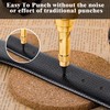 Wjelet Adjustable Screw Hole Punch, Precision Leather Screw Punch Tool