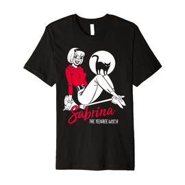 Sabrina The Teenage Witch on Broom Premium T-Shirt