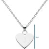 Dew Sterling Silver Heart Initial Necklace
