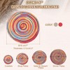 sourcing map 8 Pcs Round Woven Placemats, 7 Inch Braided