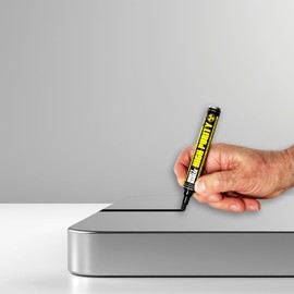 Mighty Marker Mighty Marker High Purity MM-08 Dual Tip Marker, 13ml Lab-Tested Paint, Dual Cone/Chisel Tip, Low Corrosive, Low Halogen & Chloride, Certificate & Lab Analysis Included, Made in USA - Black 12 Pack