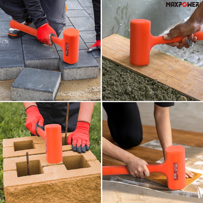 MAXPOWER Dead Blow Hammer, 5 LB dead Blow Mallet with