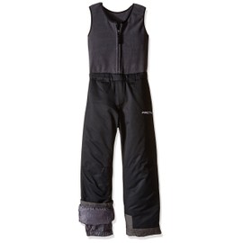 Arctix Kids Limitless Fleece Top Bib Overalls, Black, 3T