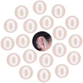 200 Pack Clear Disposable Ear Covers Waterproof Plastic Ear Shower Caps for Hair Dye Shower Bathing Spa Hotel Hom