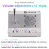 DESHUN Window intercom, Window Speakers, Dual-Way Window Counter intercom Microphone,