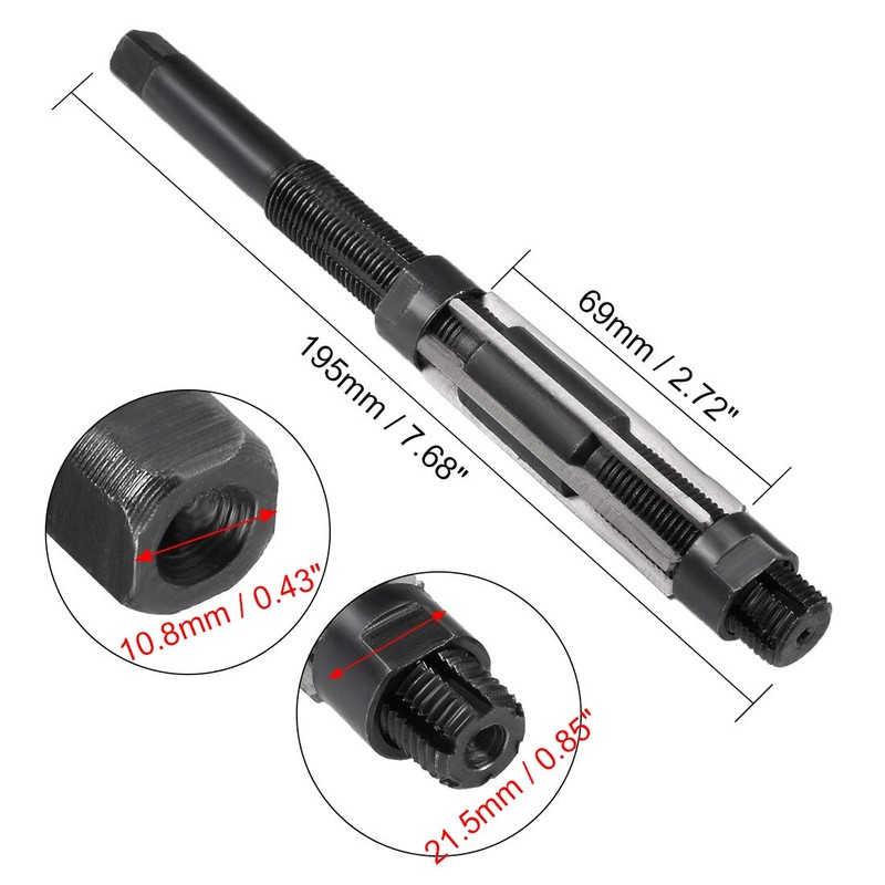 sourcing map Adjustable Hand Reamer 21-23mm High Speed Steel H8