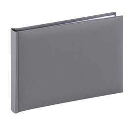 Hama Photo Album 24 x 17 cm (Photo Book with 36 White Pages, Album with Glassine Dividers, Photo Album for DIY and Sticking) Grey