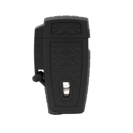 Xikar Stratosphere II - Encendedor de gran altitud, llama de chorro único, resistente al viento, diseño ergonómico, duradero y confiable, color negro