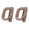Estuchelandia 2 Pzas Mosquetón Molle Grillete Clip Edc Táctico Llavero