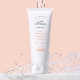 Esnature S-Nature Aqua Rice Mildly Acidic Cleansing Foam 80ml / 에스네이처 아쿠아 라이스 약산성 클렌징폼 80ml