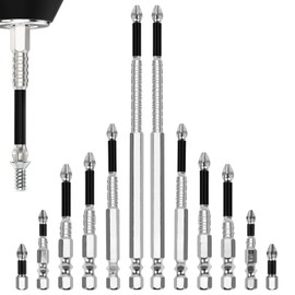 12Pcs High Magnetic Screwdriver Drill Bit Set, Magnetic Screwdriver Bits, High Magnetic Drill Bit Set, Anti-Slip Magnetic Drill Bits for Impact Driver, Electric Screwdriver Set for Various Sizes