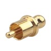Lyaciomn 10Pcs Gold Plated RCA Plug Cap Short-Circuit Socket, Phono