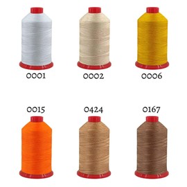 HT Leather Yarn/Saddle Yarn/Denim Yarn J20 Sewing Thread Thickness 20, 500 m (0001 - White)