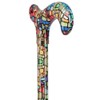 Royal RC Canes Mosaic Stained Adjustable Walking Cane – Stylish