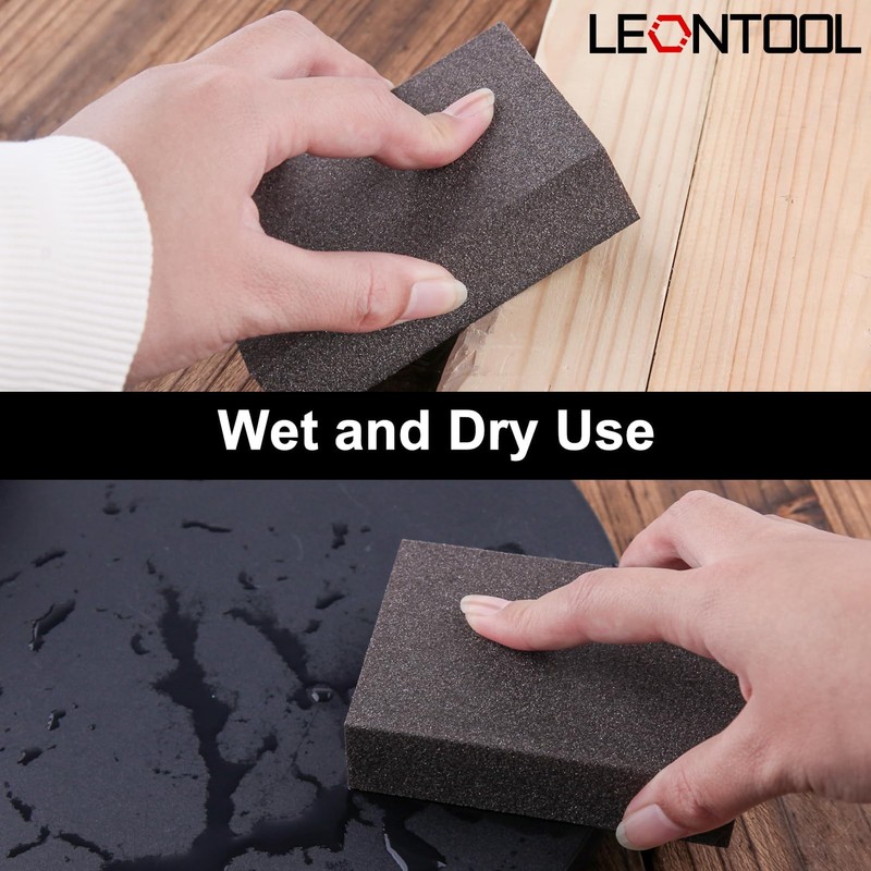 LEONTOOL Sanding Sponge 10 Pack Sanding Sponge 60# 80# 100#