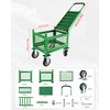 Ryansunoro Garden Seat with Cart and Wheels for Seniors, Patio,