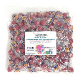 YANKEETRADERS® Fire Balls Cinnamon Jawbreaker Candy (2 Pounds)