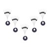 Pack of 300/600 Rubber Fishing Bobber Stoppers, 6 in 1