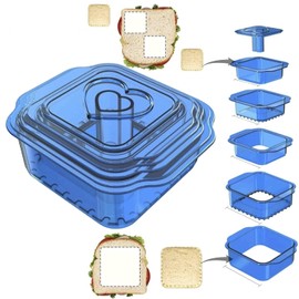 Cortador de sándwiches y sellador, cortador de sandwich para niños, para hacer y congelar, mini de bolsillo, descortezables, para sándwiches, sellador de sandwiches, cortador de sándwiches