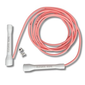 Elevate Speed Rope MAX - Professional Skipping Rope Made of Durable PVC with Nylon Core - 5 mm - Length Max. 3 Metres - Extremely Strong Handles (Matt Pink)