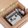 15 Note HandCranked Wooden Music Box with 7Pcs Blank Paper