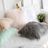 Ewolee Cute Scandinavian Long Fur Girly Faux Fur Decorative Throw