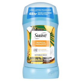 Suave Women Antiperspirant Deodorant, 48hr Protection, Tropical Paradise, 1.2 oz