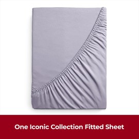 Mellanni Single Fitted Sheet - All Around Elastic - 30 Cm Deep - Ultra Soft Brushed Microfiber, Shrinkage & Fade Resistant - (90x190 cm, Lavender)
