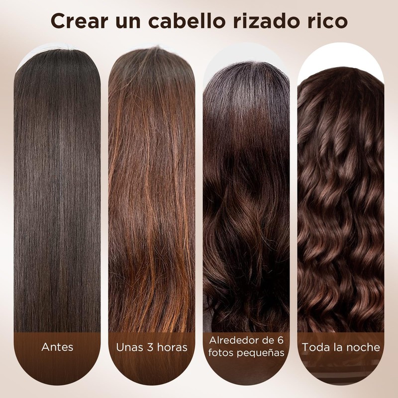 EAHSAP 6PCS Rizadores de Cabello Sin Calor, rulos para cabello