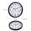 Vigorwise Wall Clock, Sweep Silent Movement Accurate Clocks with Temperature