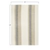 Creative Co-Op Tan & Grey Striped Cotton Tea Towels (Set