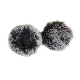 Compatible with Hollyland M2 Wireless Microphone Windproof Cover, Plush Microphone Windproof Cover, 2-Piece Set