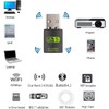 QIQIAZI USB Bluetooth WiFi Adapter, Bluetooth 5.0 Dongle WiFi Dongle