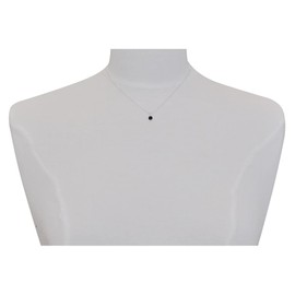 LES POULETTES BIJOUX - Sterling Silver Chain Necklace and Rhinestone, Sterling Silver, Rhinestone