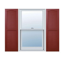BUILDER'S CHOICE EVL15075CB Shutters, 14 1/2" x 75", Cranberry